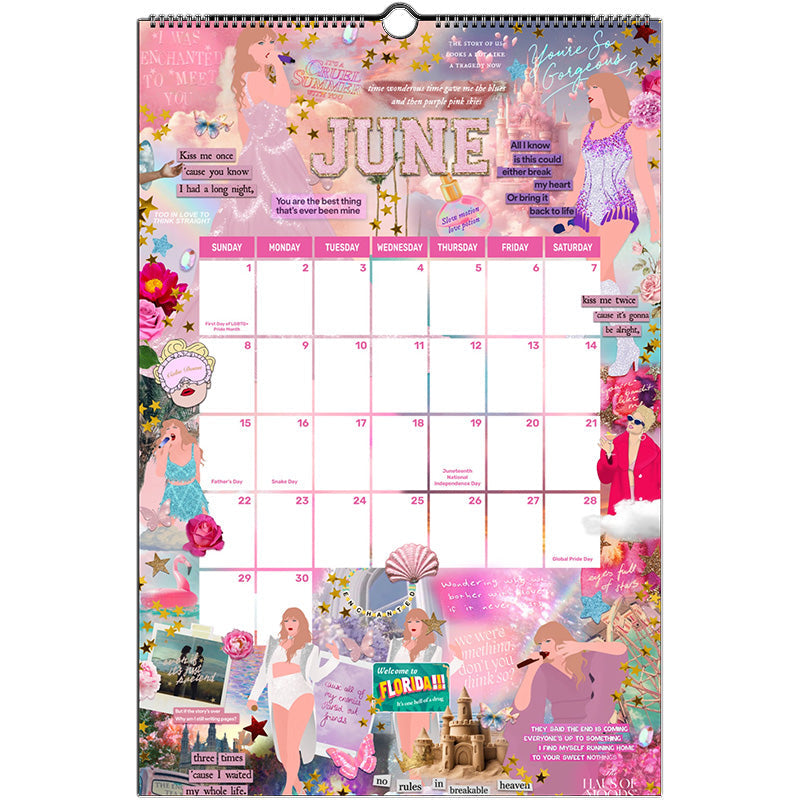 2025 Eras Lyrics & Easter Eggs Calendar