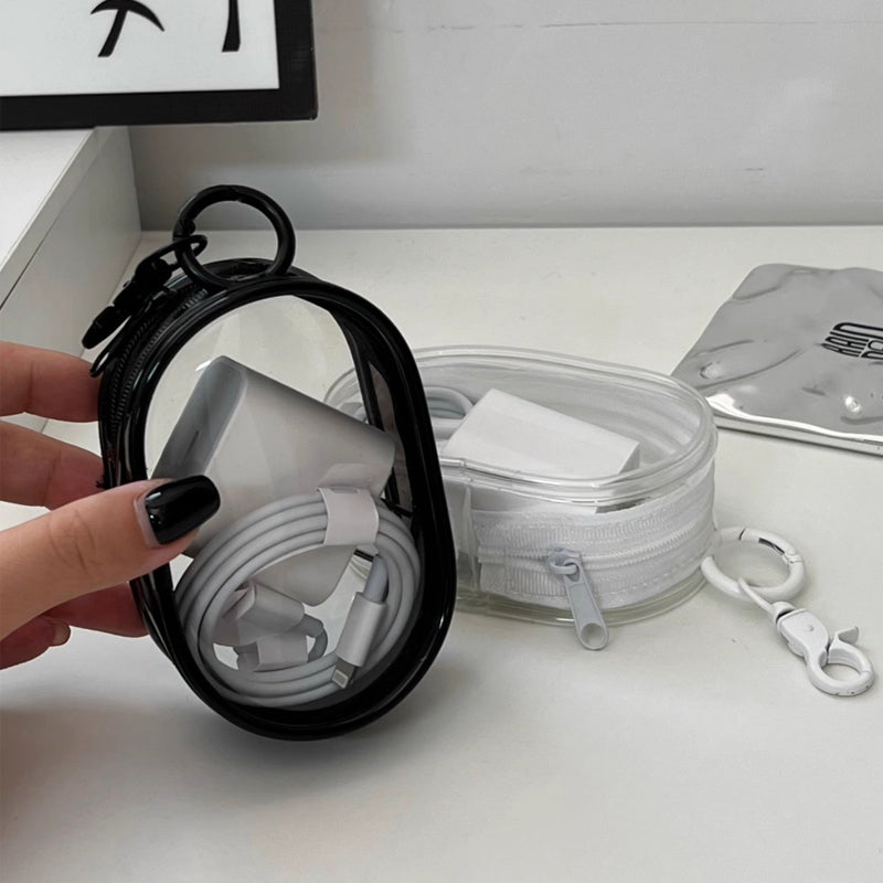 PVC waterproof transparent cable storage bag
