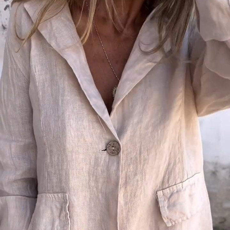 Casual Lapel Single-button Blazer