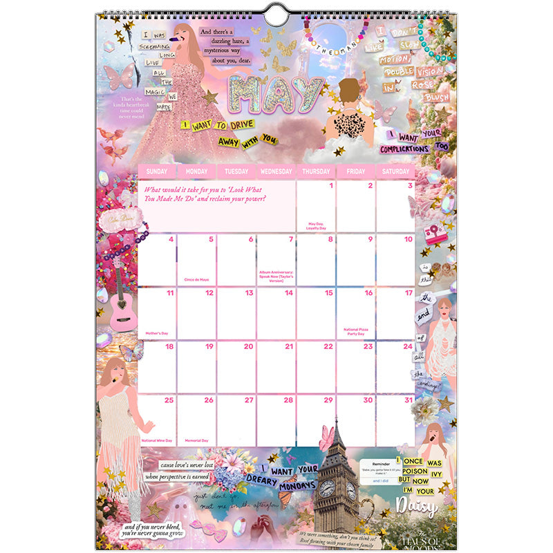 2025 Eras Lyrics & Easter Eggs Calendar